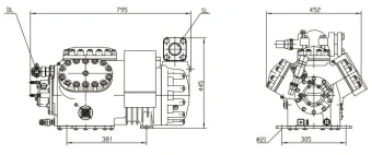 Компрессор поршневой DMZL 6S401D