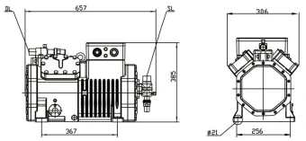 Компрессор поршневой DMZL RFC-4YG-20.2