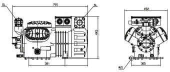 Компрессор поршневой DMZL 6WG-50.2