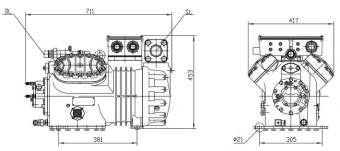 Компрессор поршневой DMZL RFC-4VD-20.2