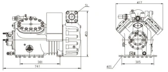 Компрессор поршневой DMZL 4S251G