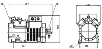 Компрессор поршневой DMZL 4YG-20.2