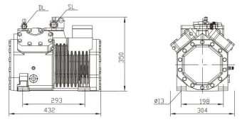Компрессор поршневой DMZL RFC-4YD-3.2