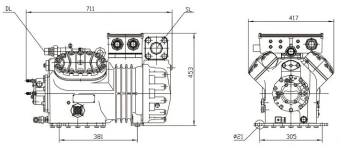 Компрессор поршневой DMZL 4VD-20.2